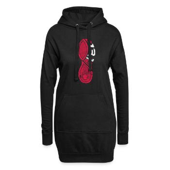 Running Runner Jogging Jogging Runner Cadeau - Sweat-shirt à capuche long Femme - noir - Devant