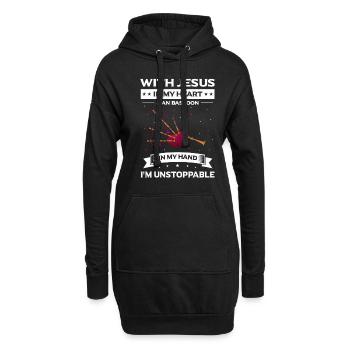 Conception de cornemuse pour Scotland Pride et cornemuse - Sweat-shirt à capuche long Femme - noir - Devant