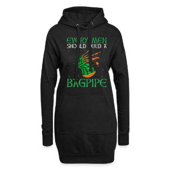 Scotsman Zitat für Dudelsackmusiker und Dudelsack - Hoodie-Kleid - Schwarz - Vorne
