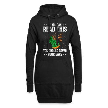Citation de professeur de cornemuse et joueurs de cornemuse - Sweat-shirt à capuche long Femme - noir - Devant