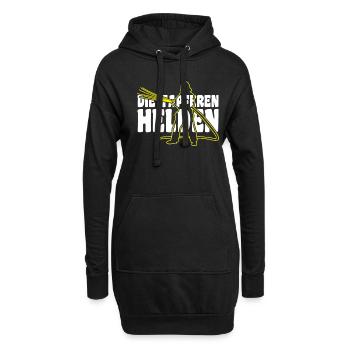 Feuerwehr Tapfere Helden - Hoodie-Kleid - Schwarz - Vorne