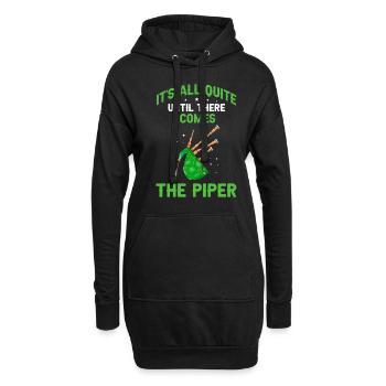 Bagpipes for pipers and Scots - Hoodie Dress - black - Front