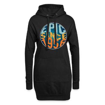 Episch Seit 1956 - Hoodie-Kleid - Schwarz - Vorne