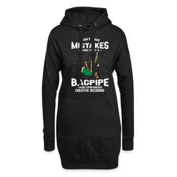 Conception de cornemuse pour Scotland Pride et cornemuse - Sweat-shirt à capuche long Femme - noir - Devant