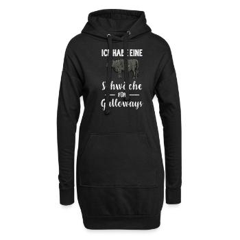 Galloway Rind I Schottland Rinderzucht für - Hoodie-Kleid - Schwarz - Vorne