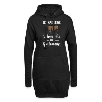 Galloway Rind I Schottland Rinderzucht für - Hoodie-Kleid - Schwarz - Vorne