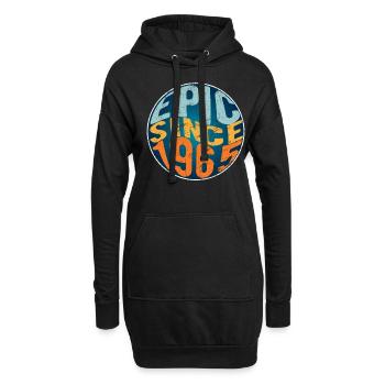 Épique depuis 1965 - Sweat-shirt à capuche long Femme - noir - Devant