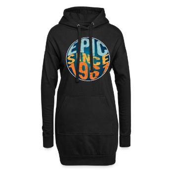 Épique depuis 1961 - Sweat-shirt à capuche long Femme - noir - Devant