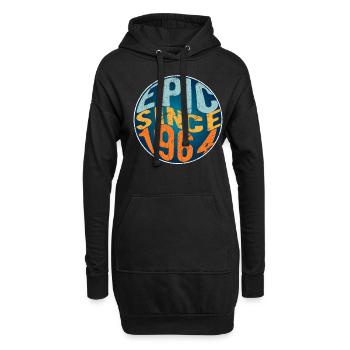 Épique depuis 1964 - Sweat-shirt à capuche long Femme - noir - Devant