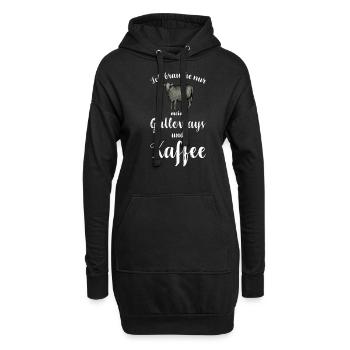 Galloway Rind I Schottland Rinderzucht für - Hoodie-Kleid - Schwarz - Vorne