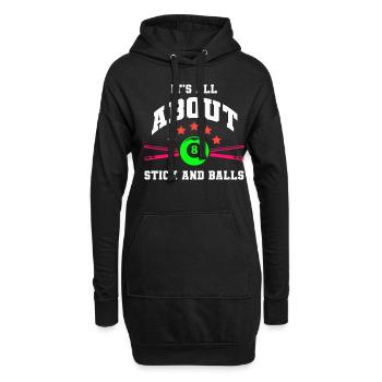 Darts Sport Verein, Dartscheibe, Pfeil Sport Dart - Hoodie-Kleid - Schwarz - Vorne