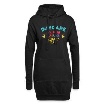 Enseignante éducatrice en éducation de la petite enfance - Sweat-shirt à capuche long Femme - noir - Devant