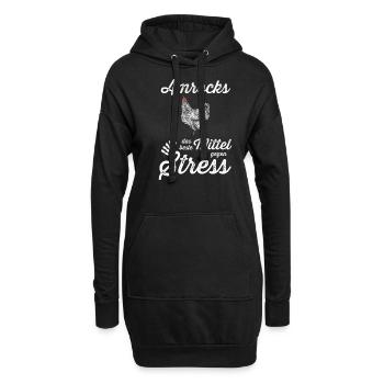 Amrock Huhn I Chicken Geflügel Motiv für - Hoodie-Kleid - Schwarz - Vorne