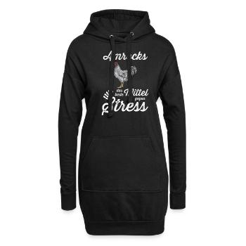 Amrock Huhn I Chicken Geflügel Motiv für - Hoodie-Kleid - Schwarz - Vorne