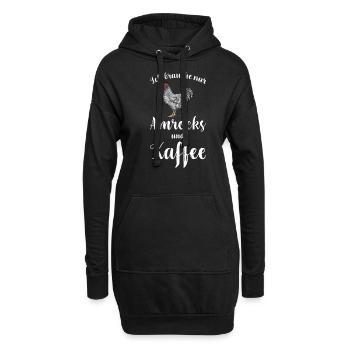 Amrock Huhn I Chicken Geflügel Motiv für - Hoodie-Kleid - Schwarz - Vorne