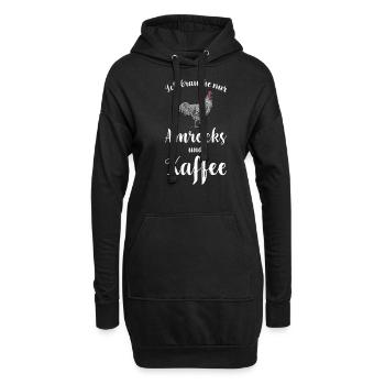 Amrock Huhn I Chicken Geflügel Motiv für - Hoodie-Kleid - Schwarz - Vorne