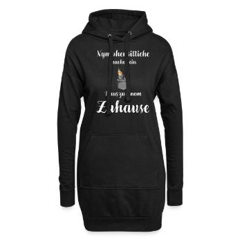 Nymphensittich I Papagei Kakadu Motiv für Vogel - Hoodie-Kleid - Schwarz - Vorne