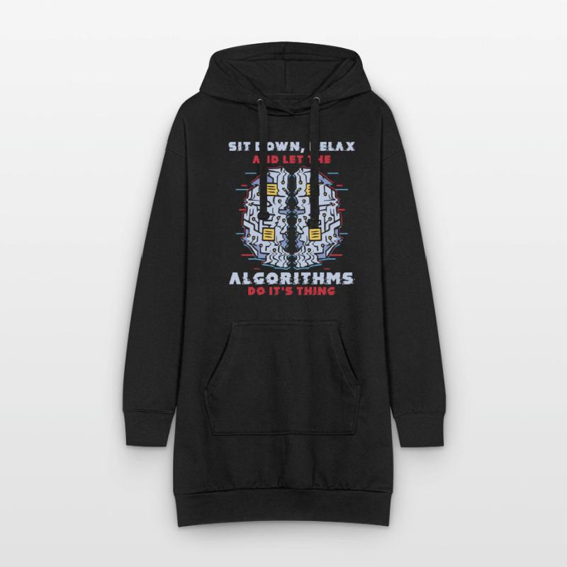 Computer Algorithm Programmer Artificial Hoodie Dress