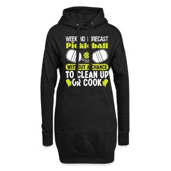 Weekend Forecast Pickleball - Hoodie-Kleid - Schwarz - Vorne