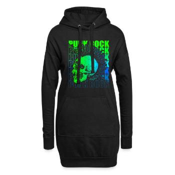 Punk Rock Pogo Anarchie Punks Punk Rocker Punk - Sweat-shirt à capuche long Femme - noir - Devant