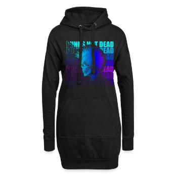 Punk Rock Pogo Anarchie Punks Punk Rocker Punk - Hoodie-Kleid - Schwarz - Vorne