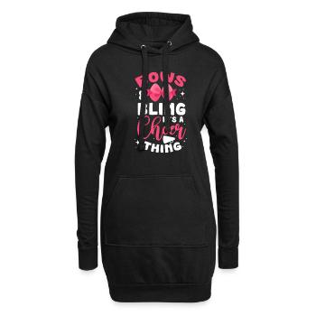 cheerleader - Hoodie Dress - black - Front