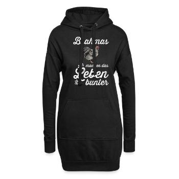 Brahma Hühner I Chicken Geflügel Motiv für - Hoodie-Kleid - Schwarz - Vorne