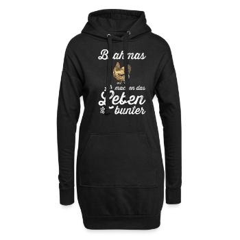 Brahma Hühner I Chicken Geflügel Motiv für - Hoodie-Kleid - Schwarz - Vorne