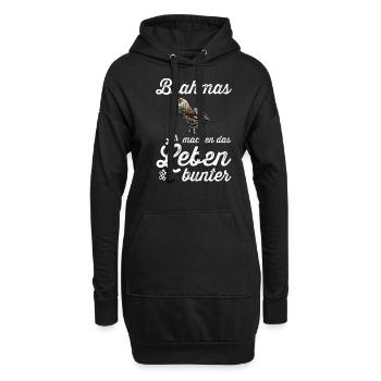 Brahma Hühner I Chicken Geflügel Motiv für - Hoodie-Kleid - Schwarz - Vorne
