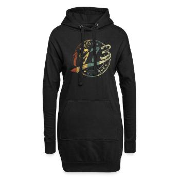 Meilleur design rétro vintage Jahrgang 1973 - Sweat-shirt à capuche long Femme - noir - Devant