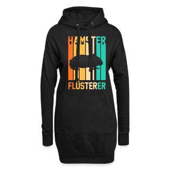 Nagetier Hamsterbesitzer Hamster - Hoodie-Kleid - Schwarz - Vorne