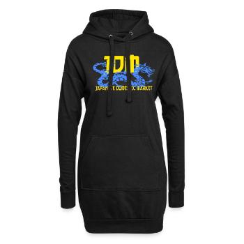 JDM Marché intérieur japonais - Sweat-shirt à capuche long Femme - noir - Devant