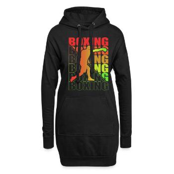 Boxen Arts Martiaux Boxe Box Club Boxeur - Sweat-shirt à capuche long Femme - noir - Devant