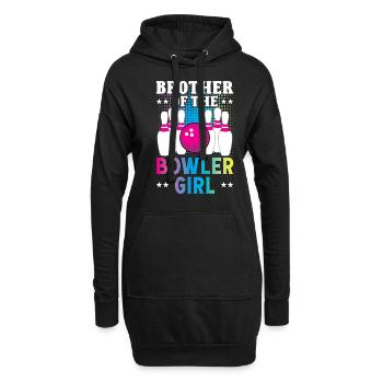 Brother of the Bowler Girl - Hoodie-Kleid - Schwarz - Vorne