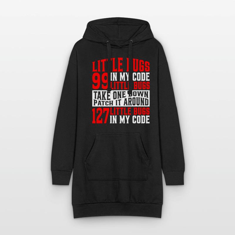 99 petits bugs dans mon code 7 Sweat-shirt à capuche long Femme