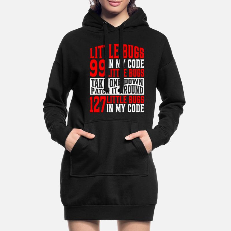 99 petits bugs dans mon code 7 Sweat-shirt à capuche long Femme
