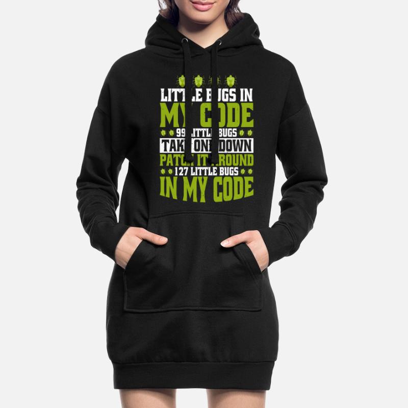 99 petits bugs dans mon code 5 Sweat-shirt à capuche long Femme