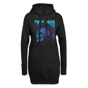 Punk Rock Pogo Anarchie Punks Punk Rocker Punk - Sweat-shirt à capuche long Femme - noir - Devant