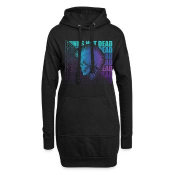 Punk Rock Pogo Anarchie Punks Punk Rocker Punk - Hoodie-Kleid - Schwarz - Vorne