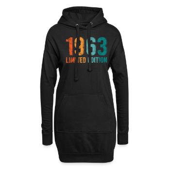Edition Limitée Vintage 1963 Retro Vintage - Sweat-shirt à capuche long Femme - noir - Devant