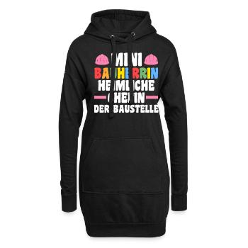 Bauherrin - Hoodie-Kleid - Schwarz - Vorne