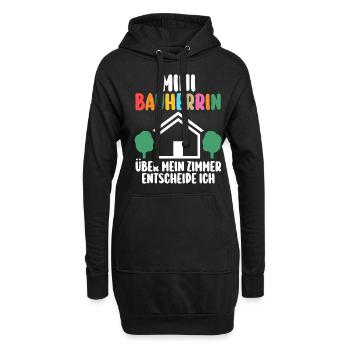 Bauherrin - Hoodie-Kleid - Schwarz - Vorne