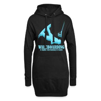 Wakeboarding Wakeboarder Wakeboard - Sweat-shirt à capuche long Femme - noir - Devant