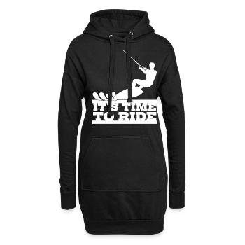 Wakeboard Wakeboarding Wakeboarder - Sweat-shirt à capuche long Femme - noir - Devant