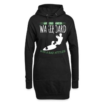 Wakeboarder Wakeboarding Wakeboard - Sweat-shirt à capuche long Femme - noir - Devant
