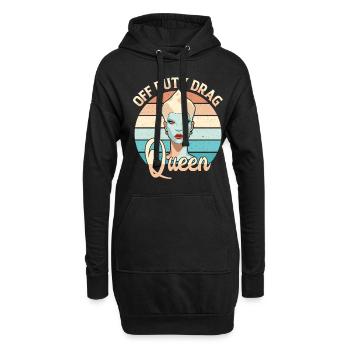 LGBTQ Off-duty Drag Queen Pride - Sweat-shirt à capuche long Femme - noir - Devant