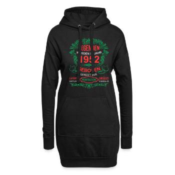 Legenden wurden im Jahr 1952 geboren - Hoodie-Kleid - Schwarz - Vorne