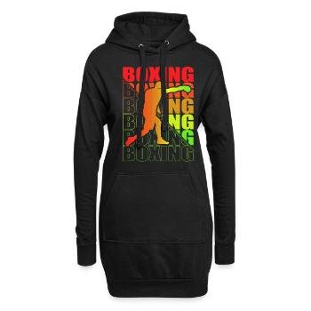 Boxen Arts Martiaux Boxe Box Club Boxeur - Sweat-shirt à capuche long Femme - noir - Devant