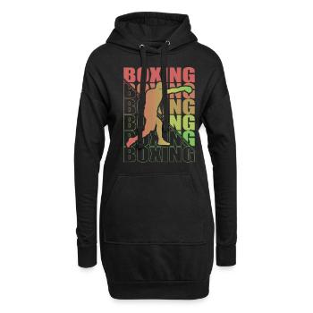 Boxen Arts Martiaux Boxe Box Club Boxeur - Sweat-shirt à capuche long Femme - noir - Devant