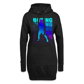Boxen Martial Arts Boxing Box Club Boxer - Hoodie-Kleid - Schwarz - Vorne